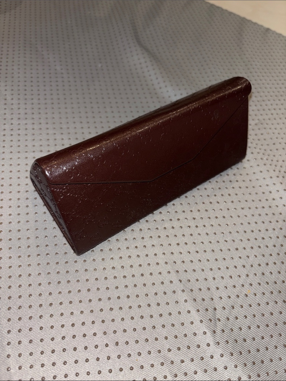 Gucci Leather Eyeglass Case - Brown